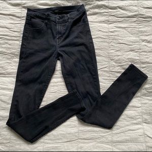 J Brand Charcoal / black super skinny jeans